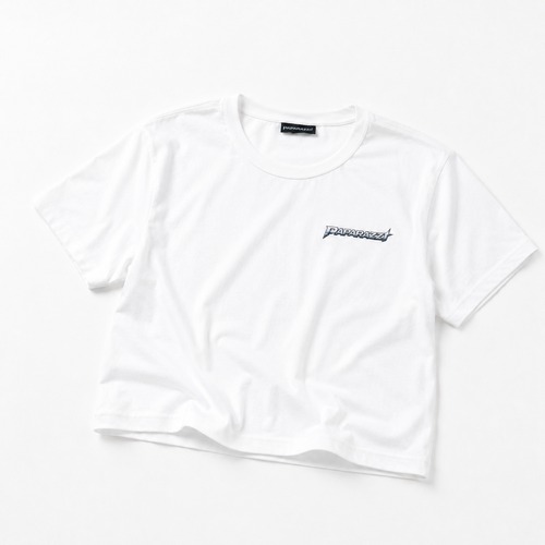 PAPARAZZI CROP T-SHIRT / WHITE