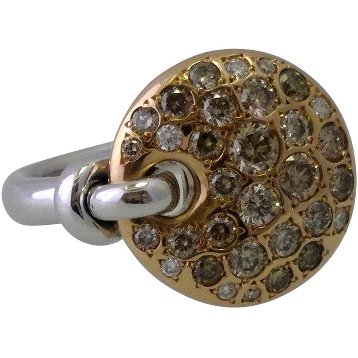 K18 ブラウンダイヤモンドリング BD-1.00ct 12号 指輪 カシケイ BROWN 
