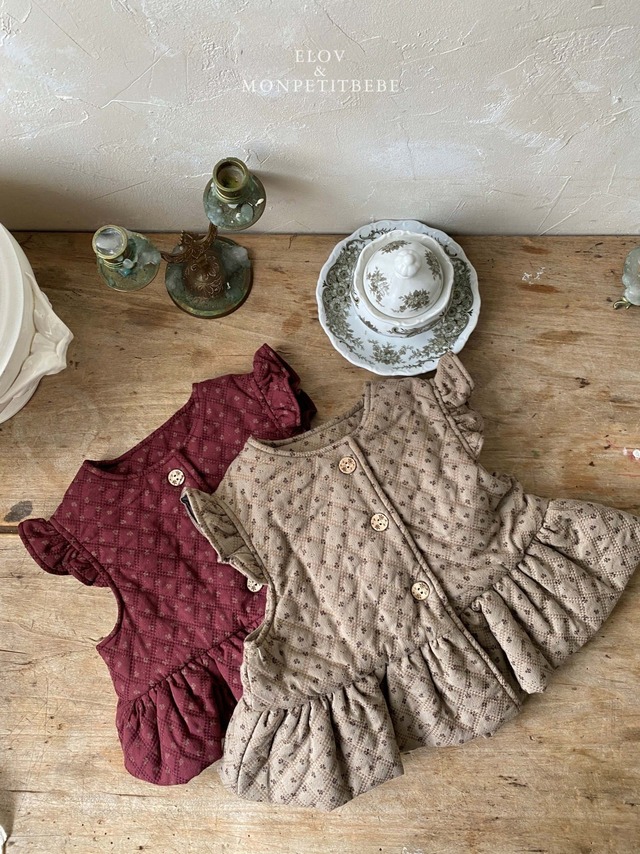 monpetitbebe【予約商品】/ Elba Frill Vest