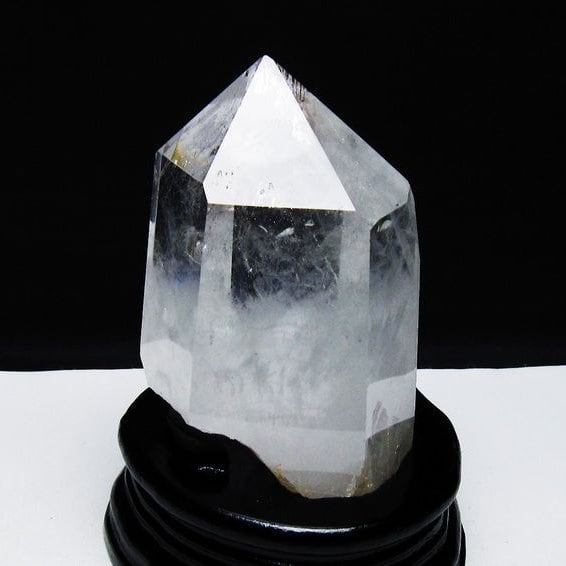 水晶 六角柱 水晶 ポイント 台座付属 一点物 152-3766