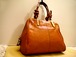 2014★Chloe クロエ ジャネット ミニボストン型 レザー トート ハンド バッグ 茶★ ツイストハンドルがさりげなくお洒落な可愛らしいモデル