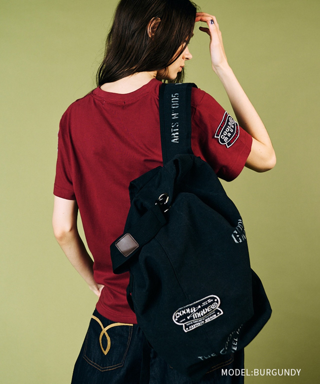 【先行販売】CL TMプリントベーシックTシャツ (BURGUNDY)　CQ-49001