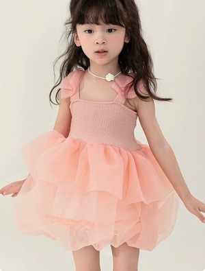 [3color]Tutu skirt ribbon dress
