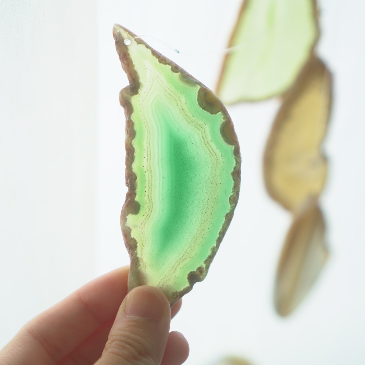 Natural Tree - アゲートヒーリングチャイム / Agate Sun Catcher Wind Chime 070