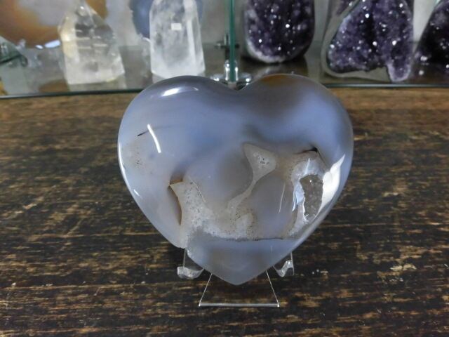 【瑪瑙カービング】　ハート瑪瑙　no.6