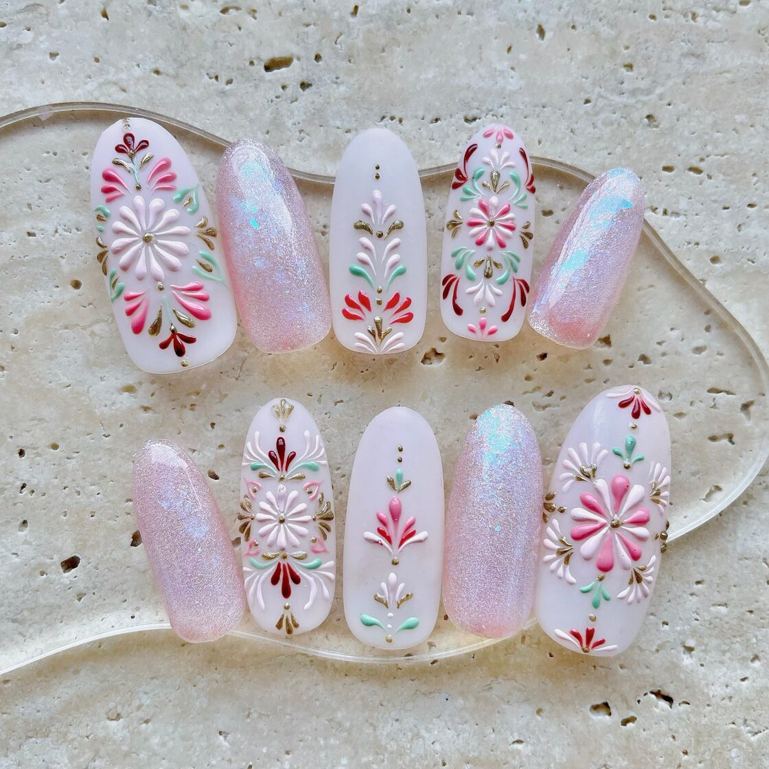 現品No42 刺繍ネイルチップ | PAY ID