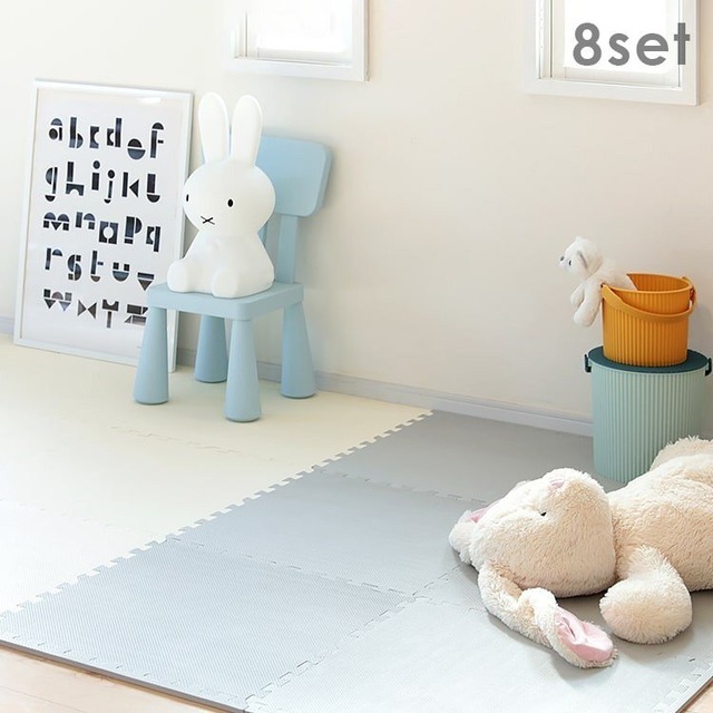 大特価 ジョイントマット 大判 おしゃれ 赤ちゃん 60cm 2畳 8枚 北欧 掃除 プレイマット フロアマット キッズラグ ベビー キッズ グレー 床 ベビーマット 床暖 厳選 セレクト家具ショップ