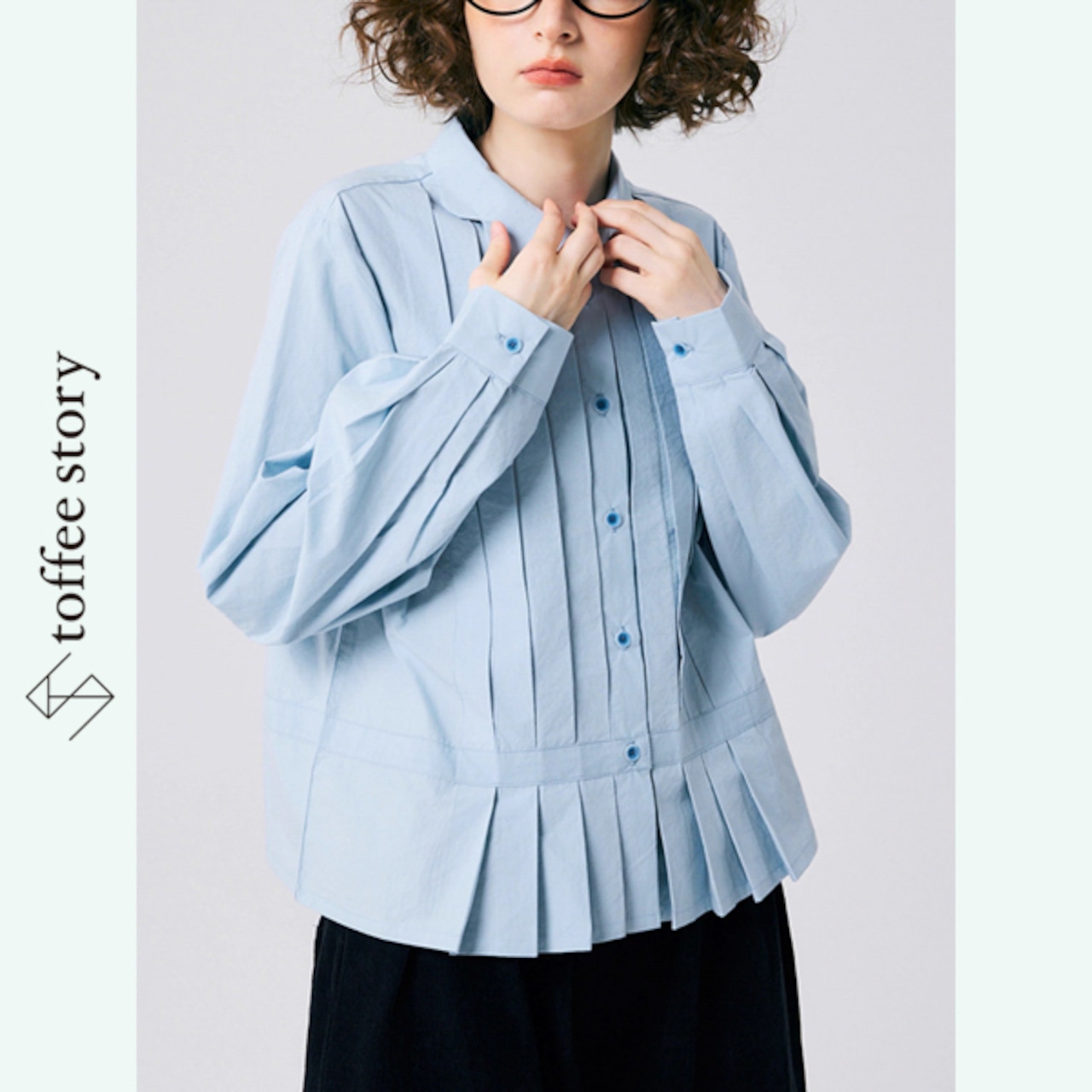 【2color】光を紡ぐプリーツとスカラップの調べ 《P0264》