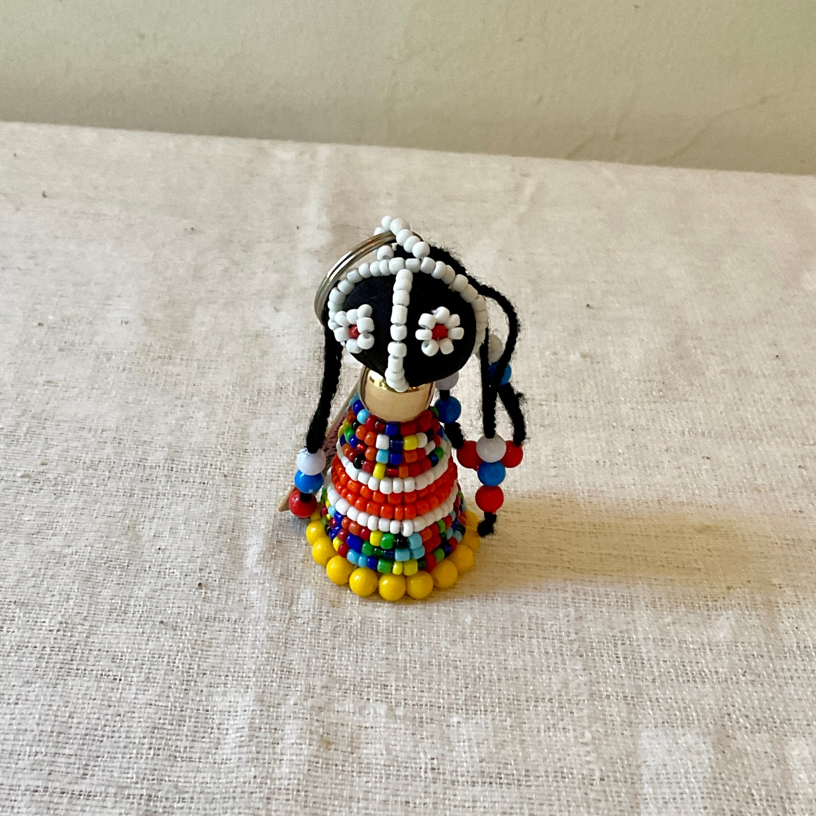 南アフリカ ンデベレ人形 お守り民族人形