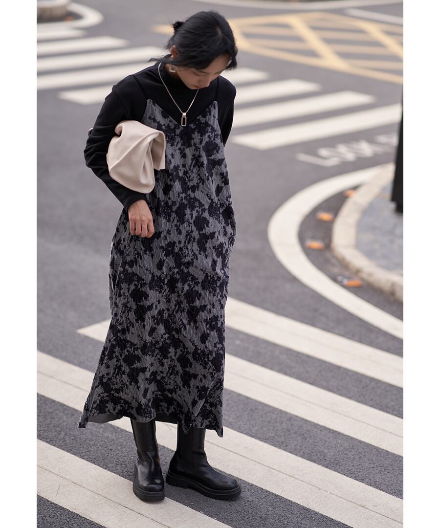 プリーツキャミワンピース【s-60233】