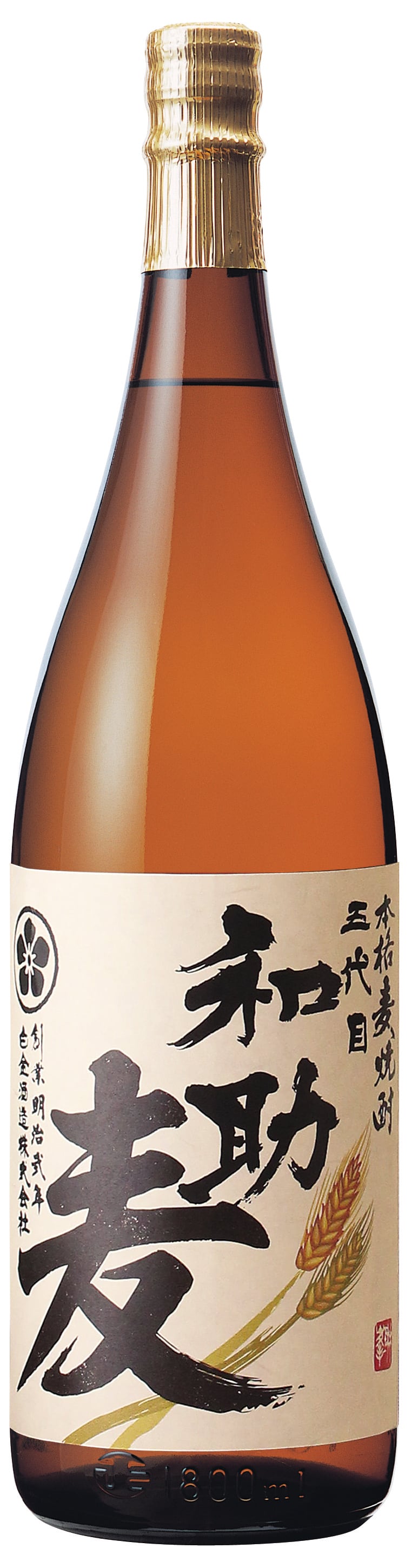 白金酒造】五代目 和助 麦 1800ml【麦焼酎】 | トリコロール神戸