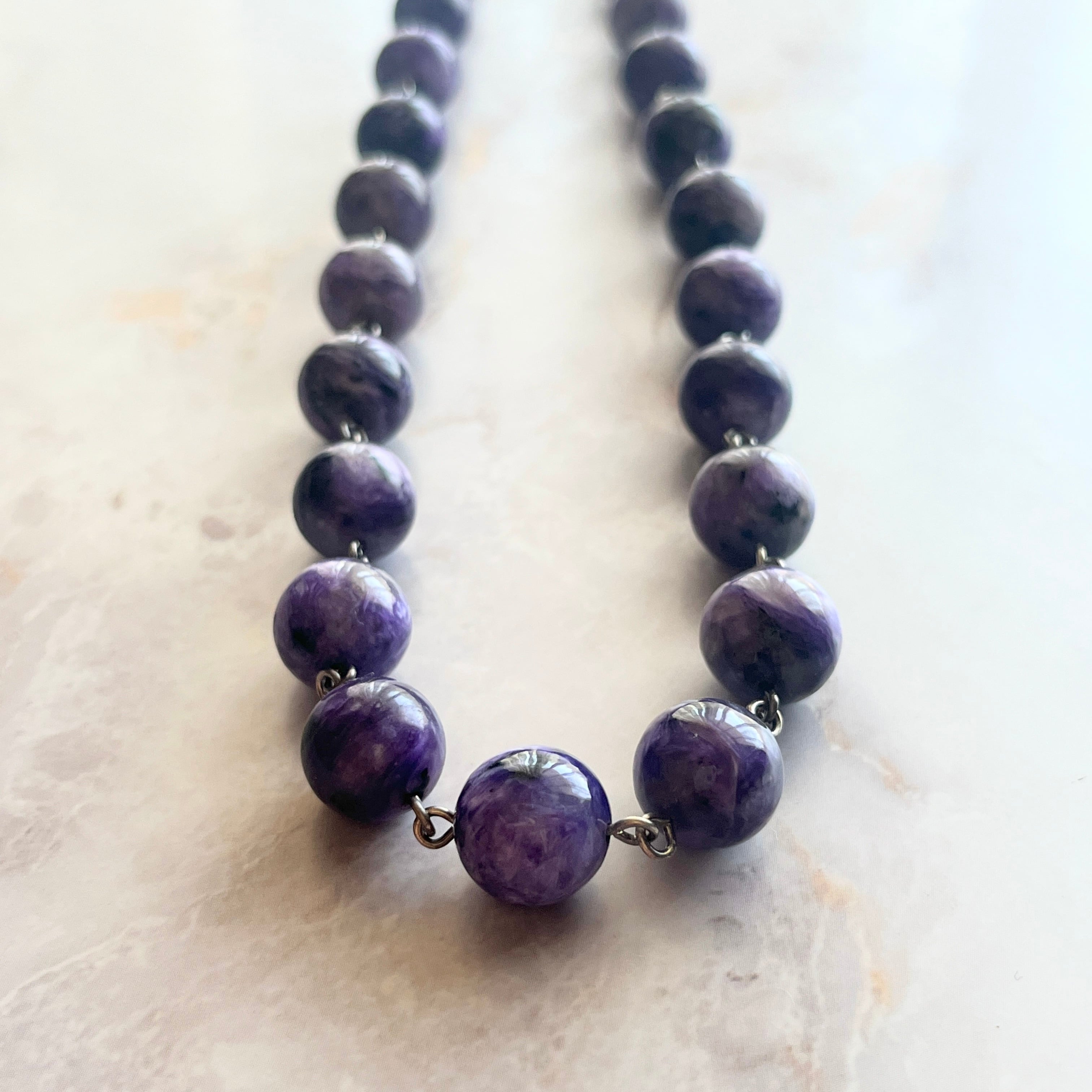 Charoite Adjustable Necklace / チャロアイト・アジャスタブルネックレス