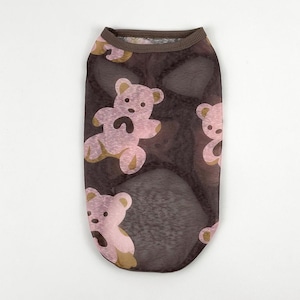 【PET】全4色こぐまちゃん模様ベストトップス