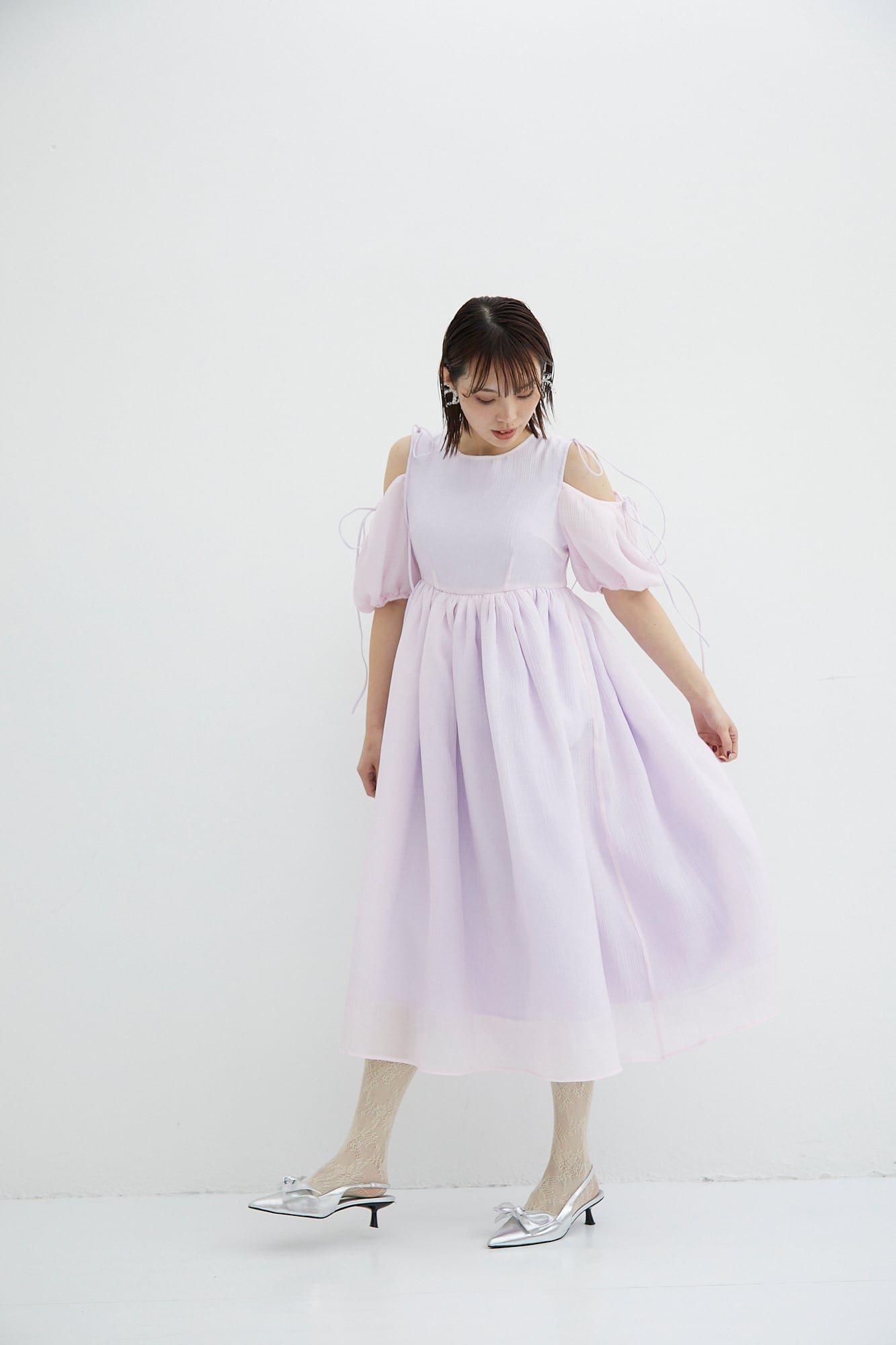 2wayシアーパフドレス／lavender（SIS10018） | sismetry