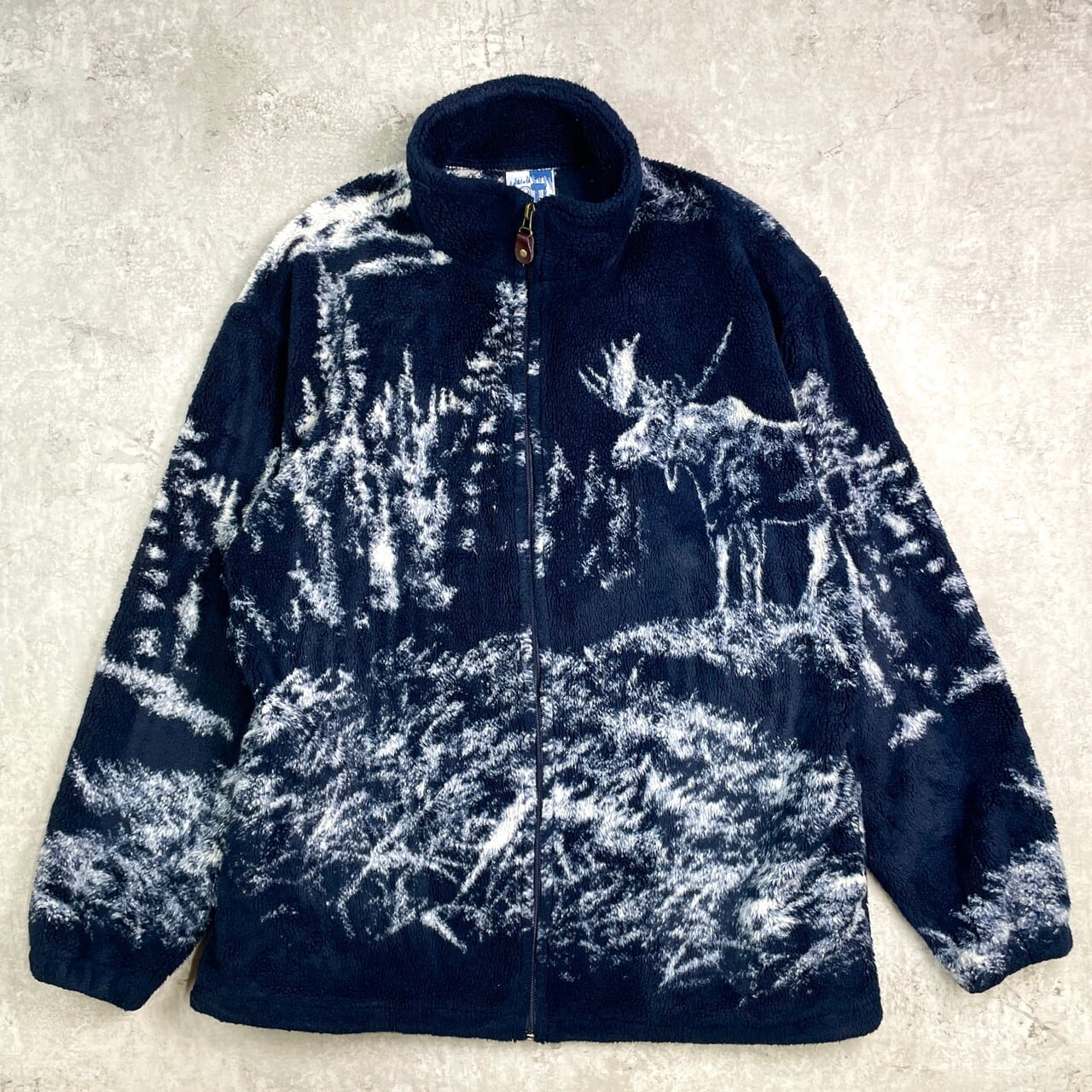 90年代 Art Unlimited アニマル柄 フリースジャケット メンズL相当