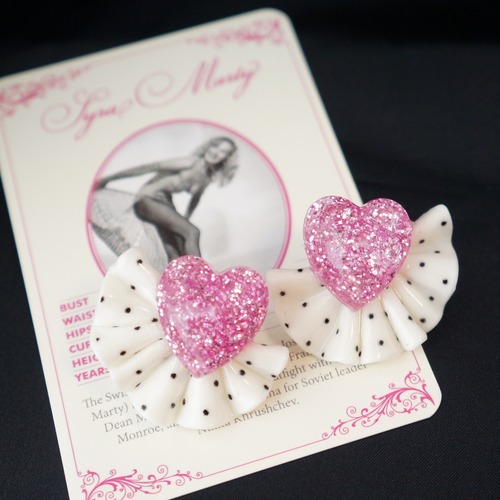 Dancing Dots Earrings - Sakura Pink