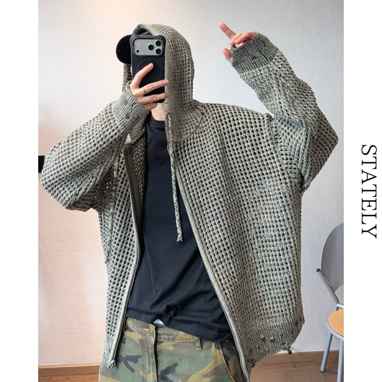 Open Mesh ジップフーディー_T49・画像7