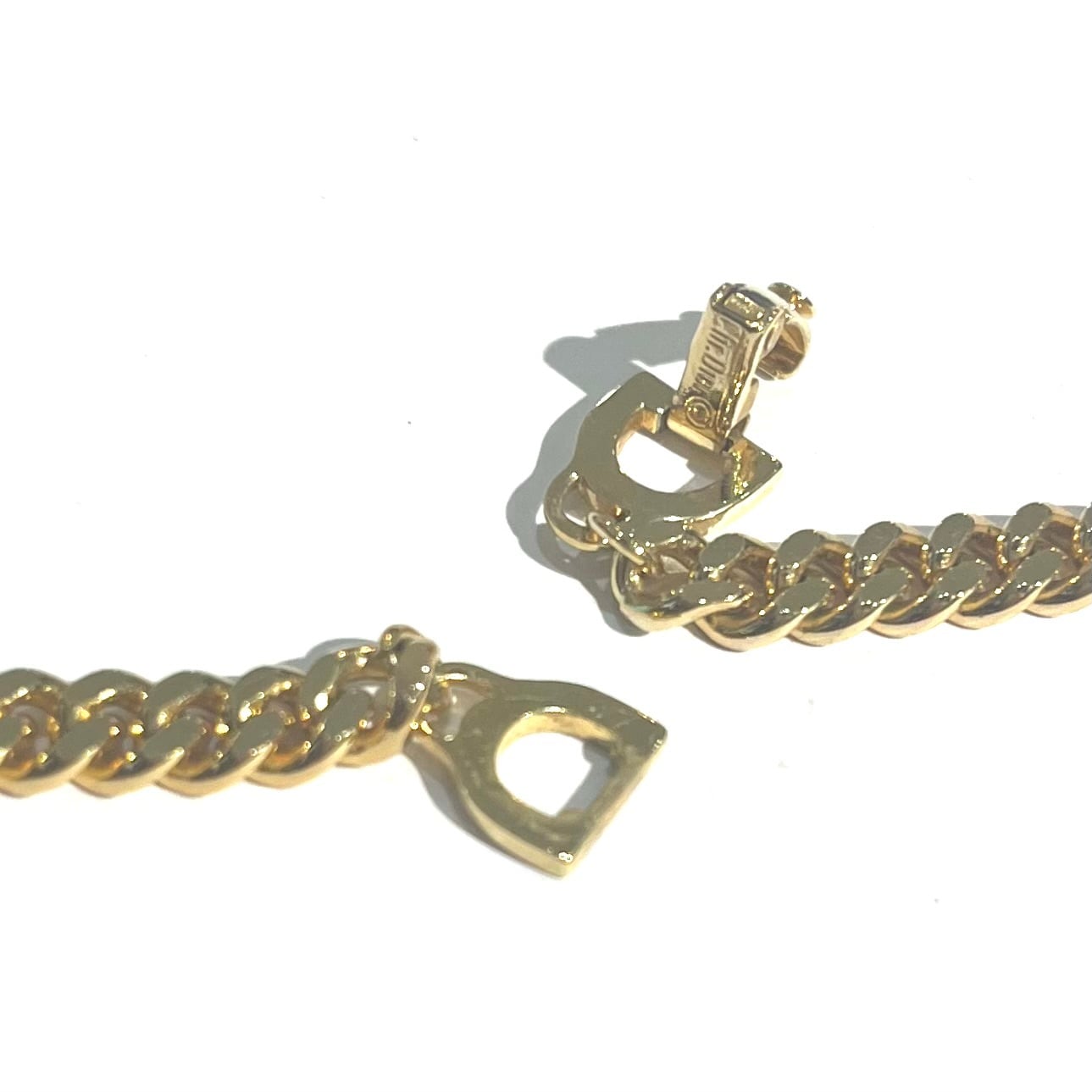 特別価格【Christian Dior】DIOR CDロゴ W使い可能 ロングネックレス