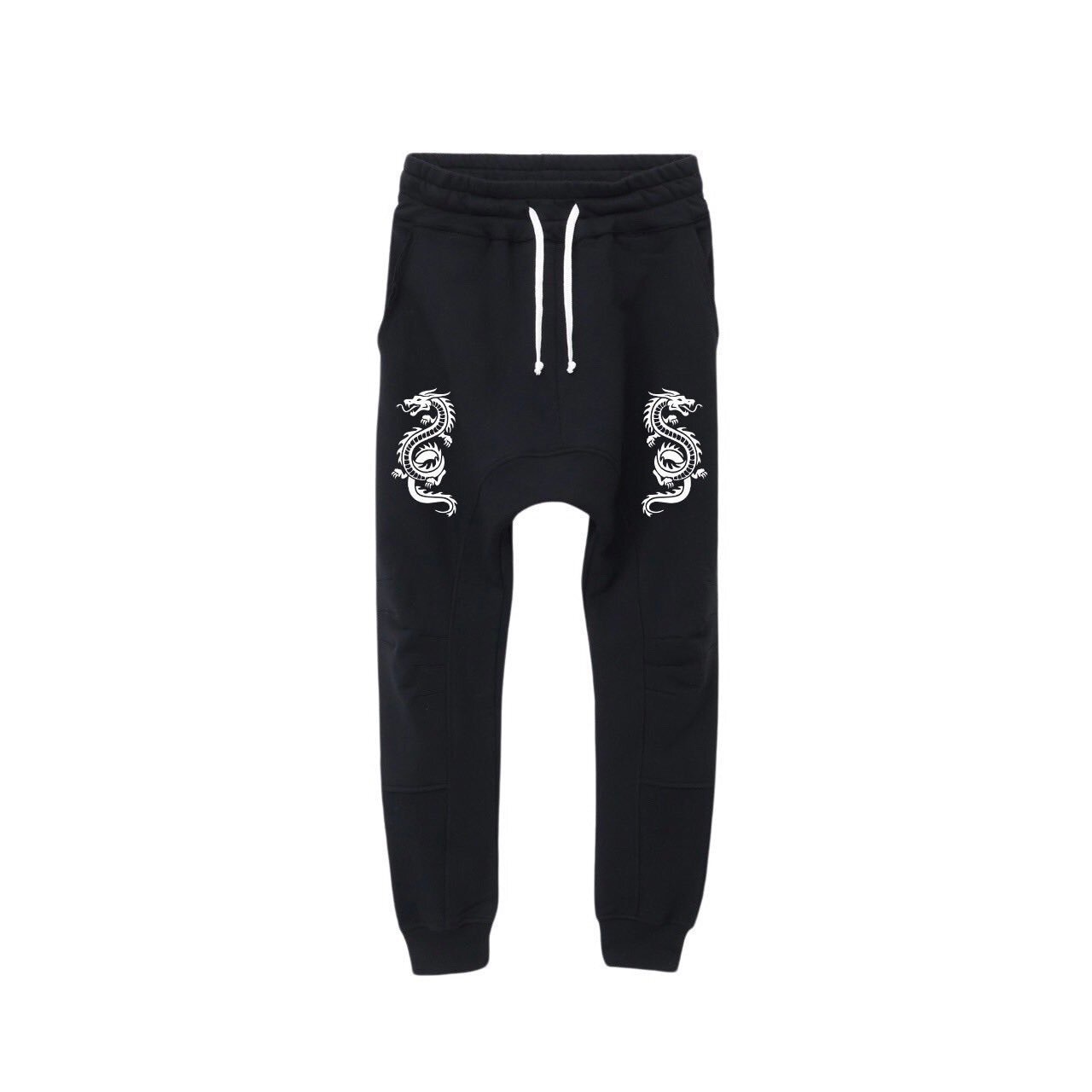 LAZY GOD BLACK '' YEAH OF THE DRAGON '' SWEAT PANTS