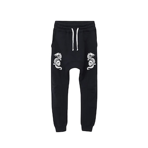 LAZY GOD BLACK '' YEAH OF THE DRAGON '' SWEAT PANTS