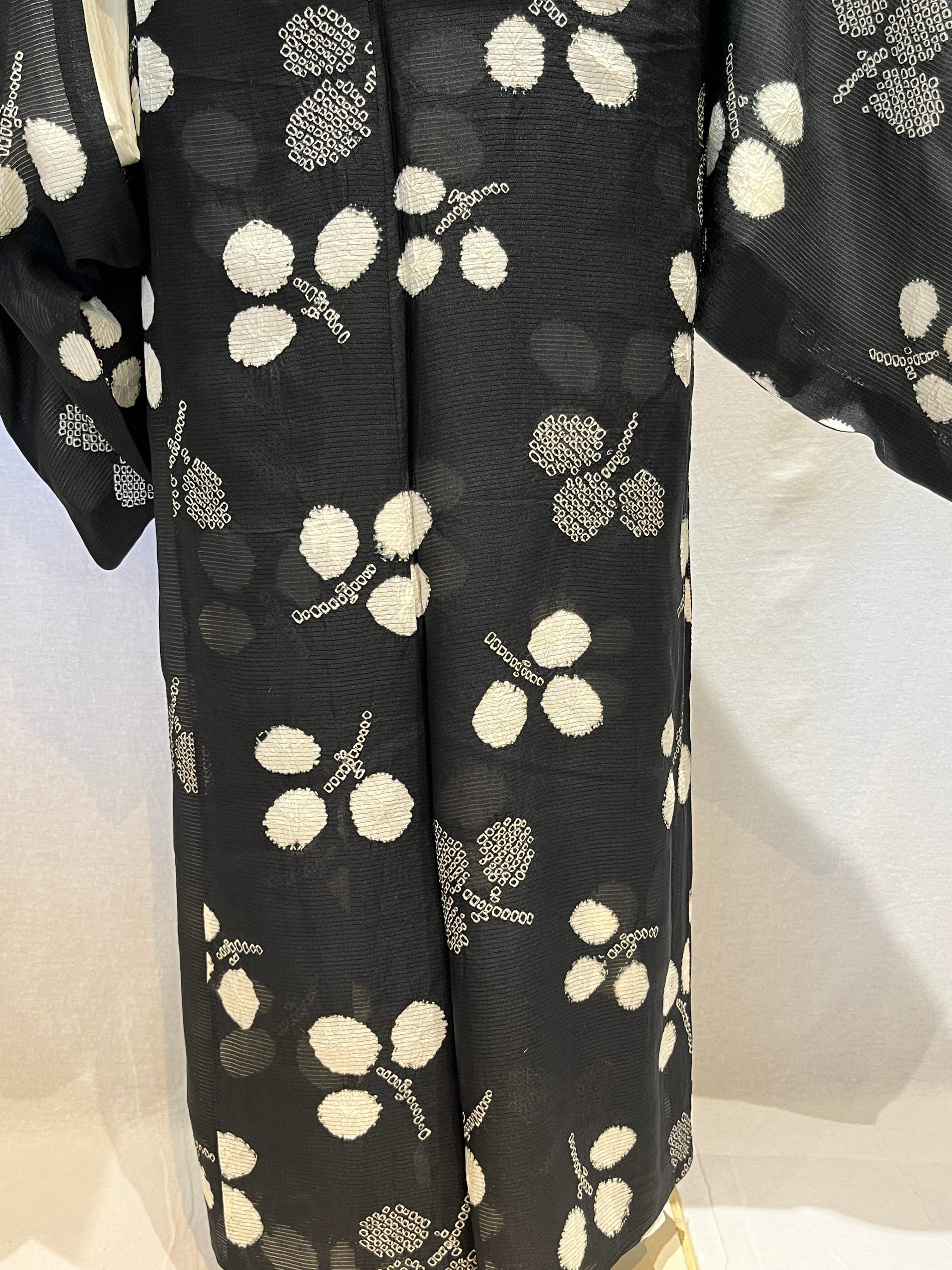 2182 アンティーク 夏用 絽 小紋 2182 アンティーク 夏用 絽 小紋 Antique Ro Komon Kimono for summer