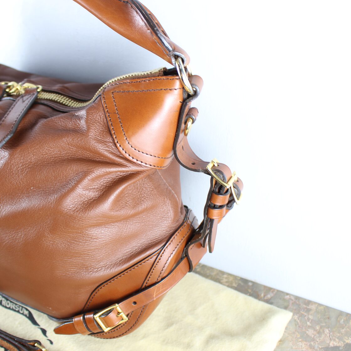BURBERRY LOGO LEATHER 2WAY SHOULDER BAG/バーバリーロゴレザー2way 