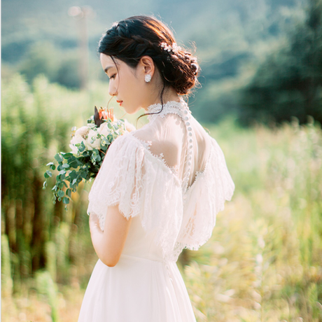 刺繍 パール ウェディング 花嫁衣装 結婚式 姫系 ドレス パーティー