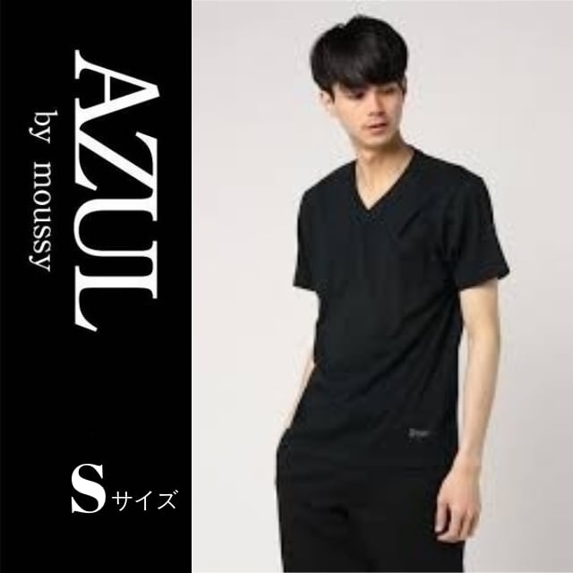 AZUL by moussy メンズ半袖VネックTシャツ Sサイズ - Tシャツ