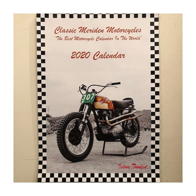 2020 Calendar " Classic Meriden Motorcycles "  The Best Motorcycle Calendar In The World