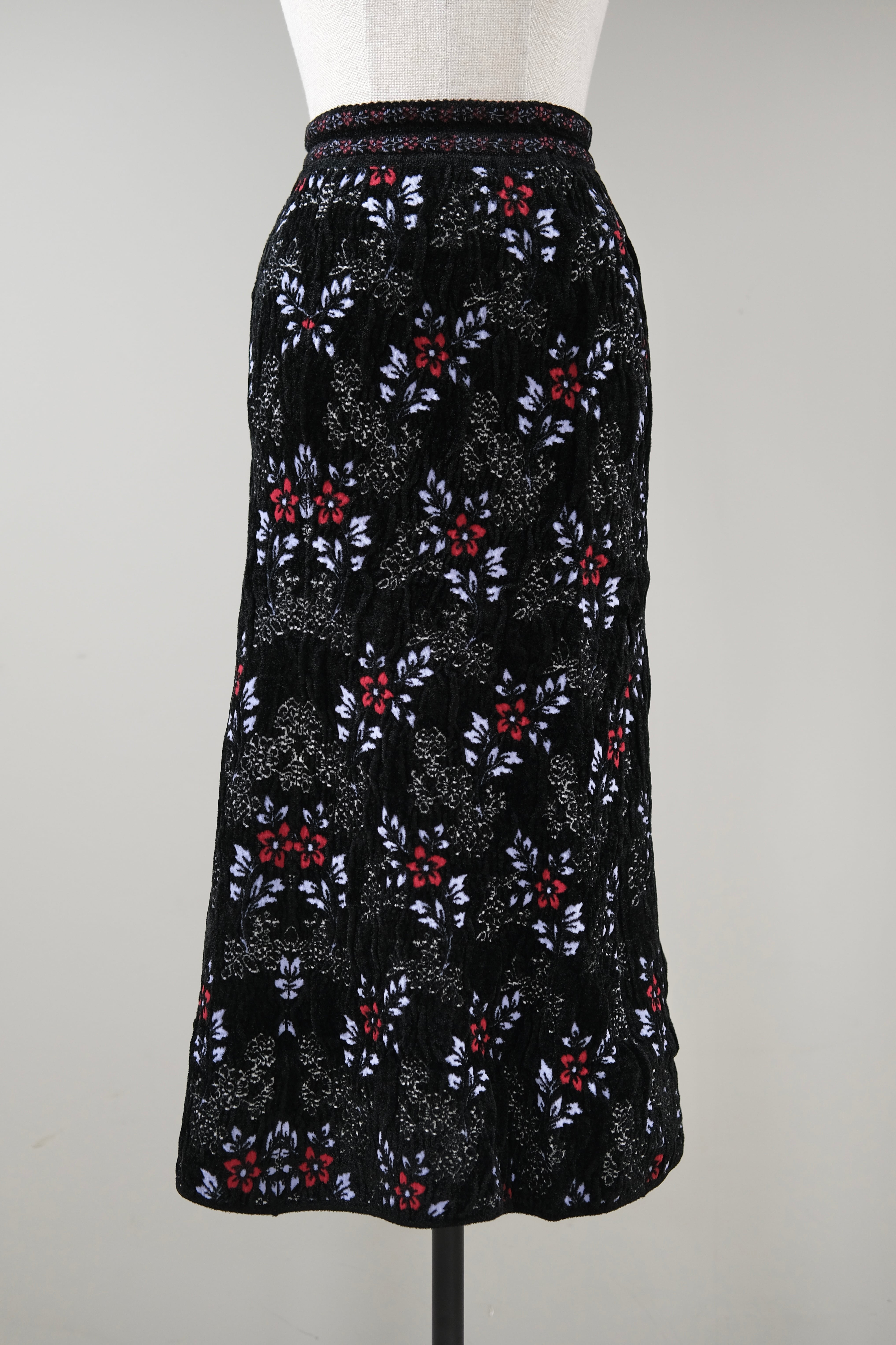 トップス mame kurogouchi MM25FW-KN062 Floral Motif Chenille Knited Cardigan - black - Mame Kurogouchi