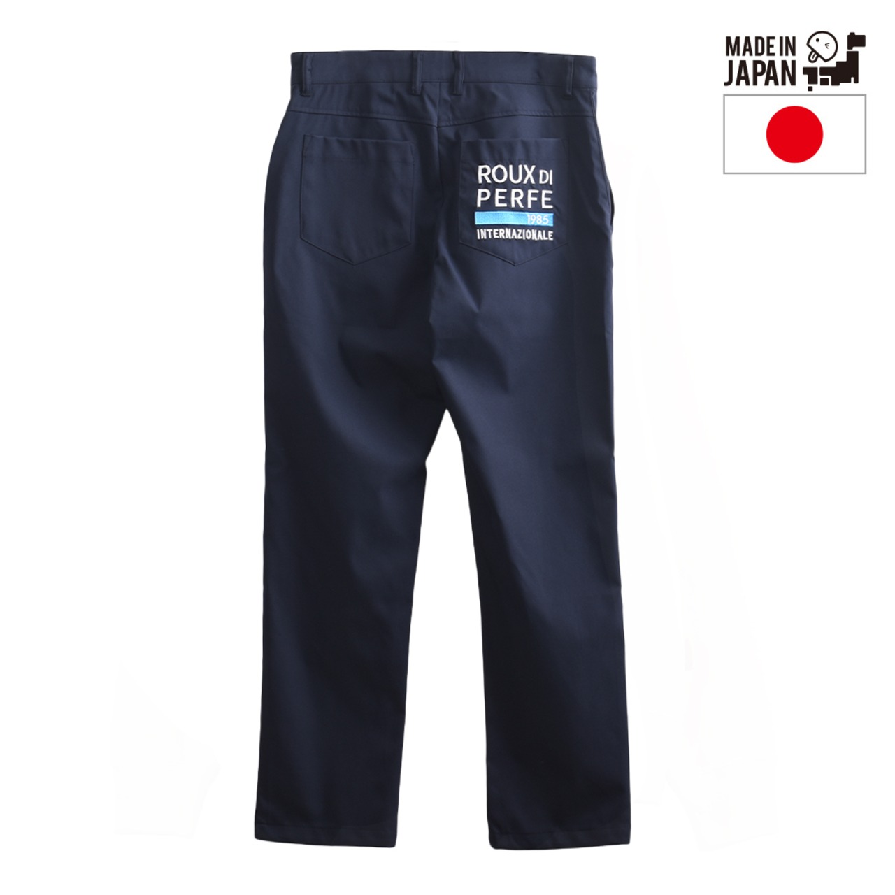 日本製撥水加工刺繍パンツ