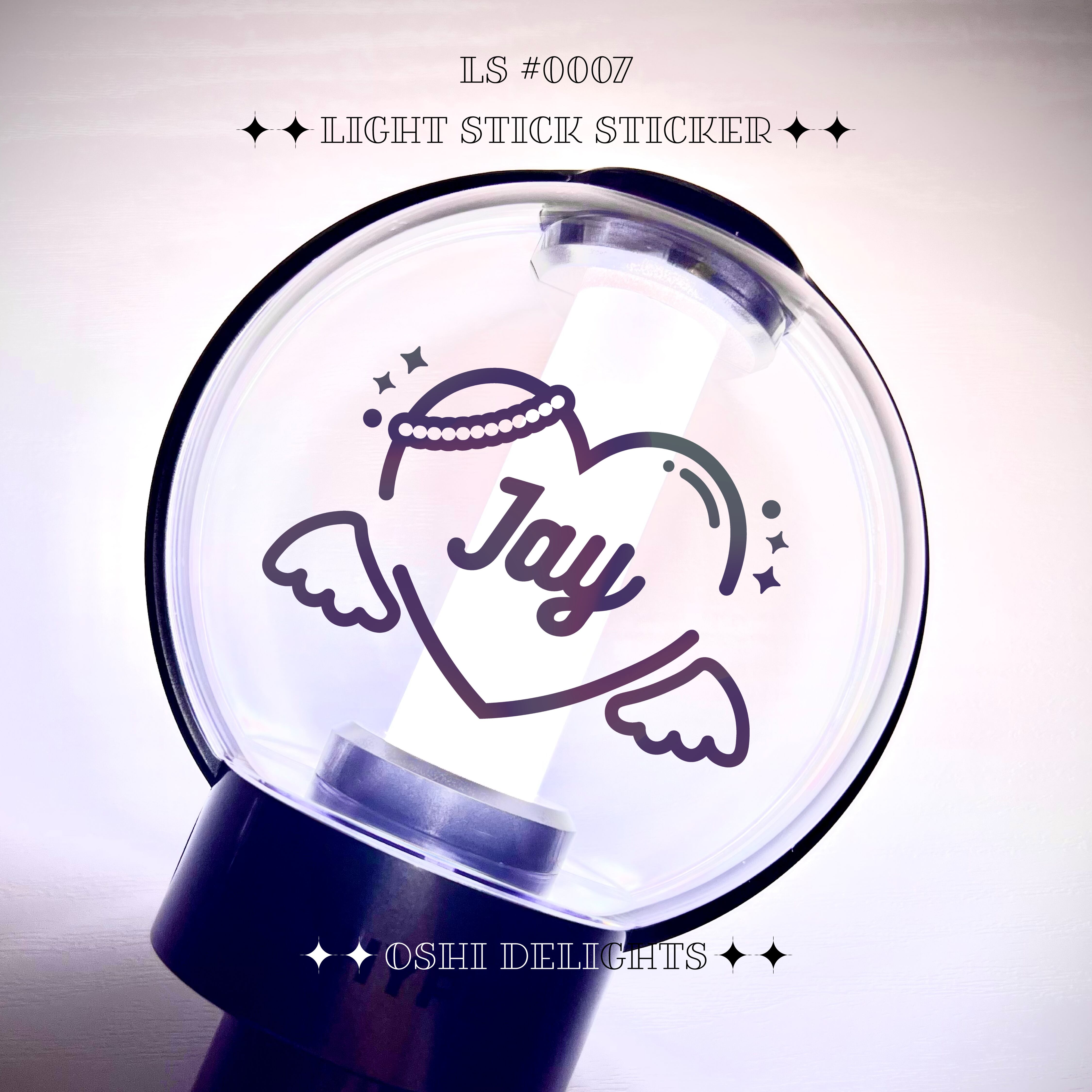 ENHYPEN ジェイ JAY ペンライト ホログラムステッカー angel | Oshi