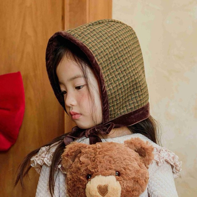 【2点送料無料】«予約»«Urban rabbit» チェックボンネット 2colors