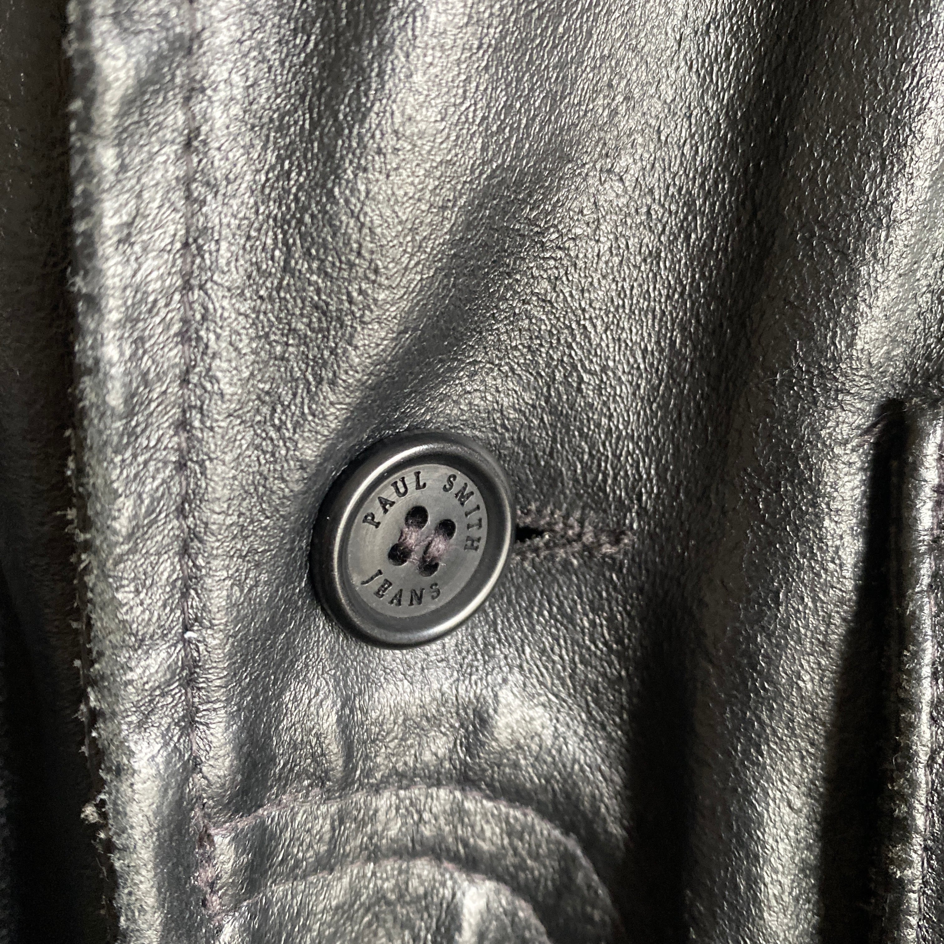 90s Paul Smith Jeans leather carcoat | CLOSE CLOTHES