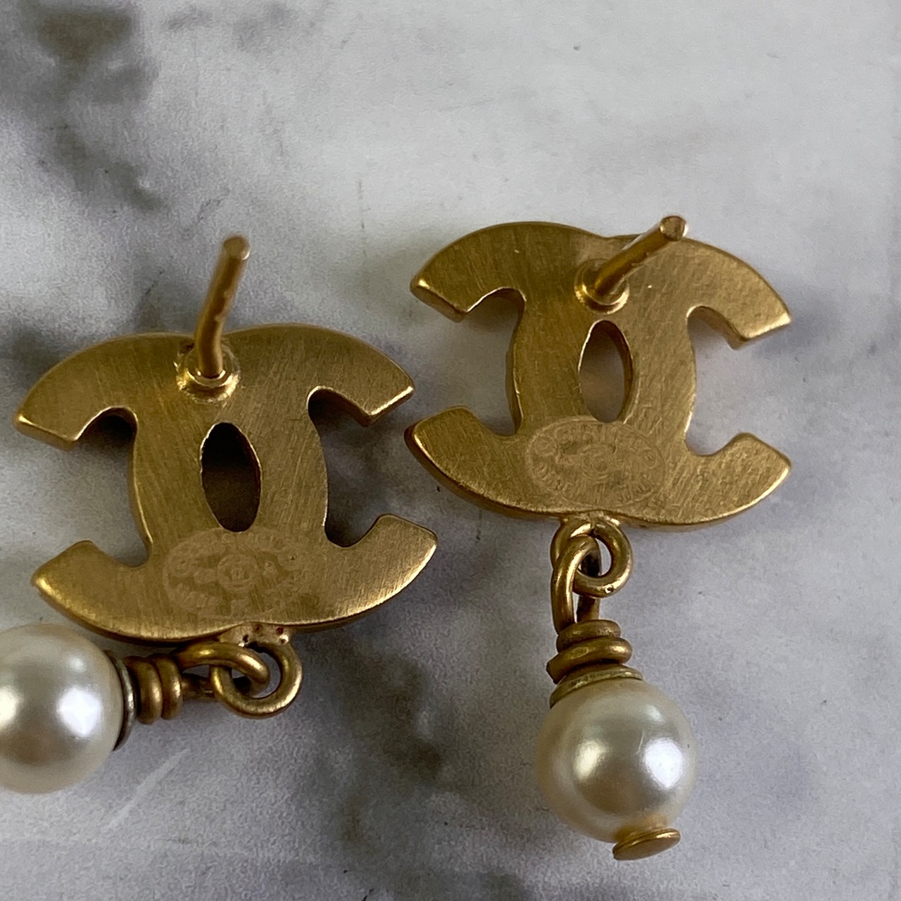 【最終処分SALE】CHANEL シャネル ココマーク パール  ピアスゴールド A-5055