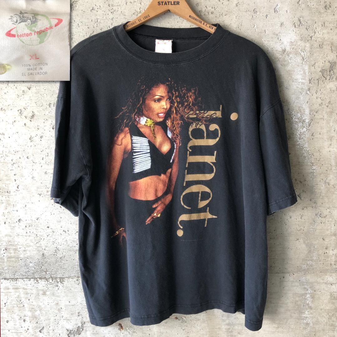 XZ506 90s Tシャツ janet. ワールドツアー ジャネットジャクソン