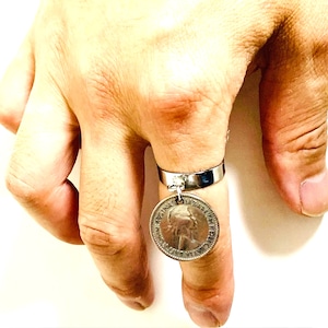 シックスペンスコインリング