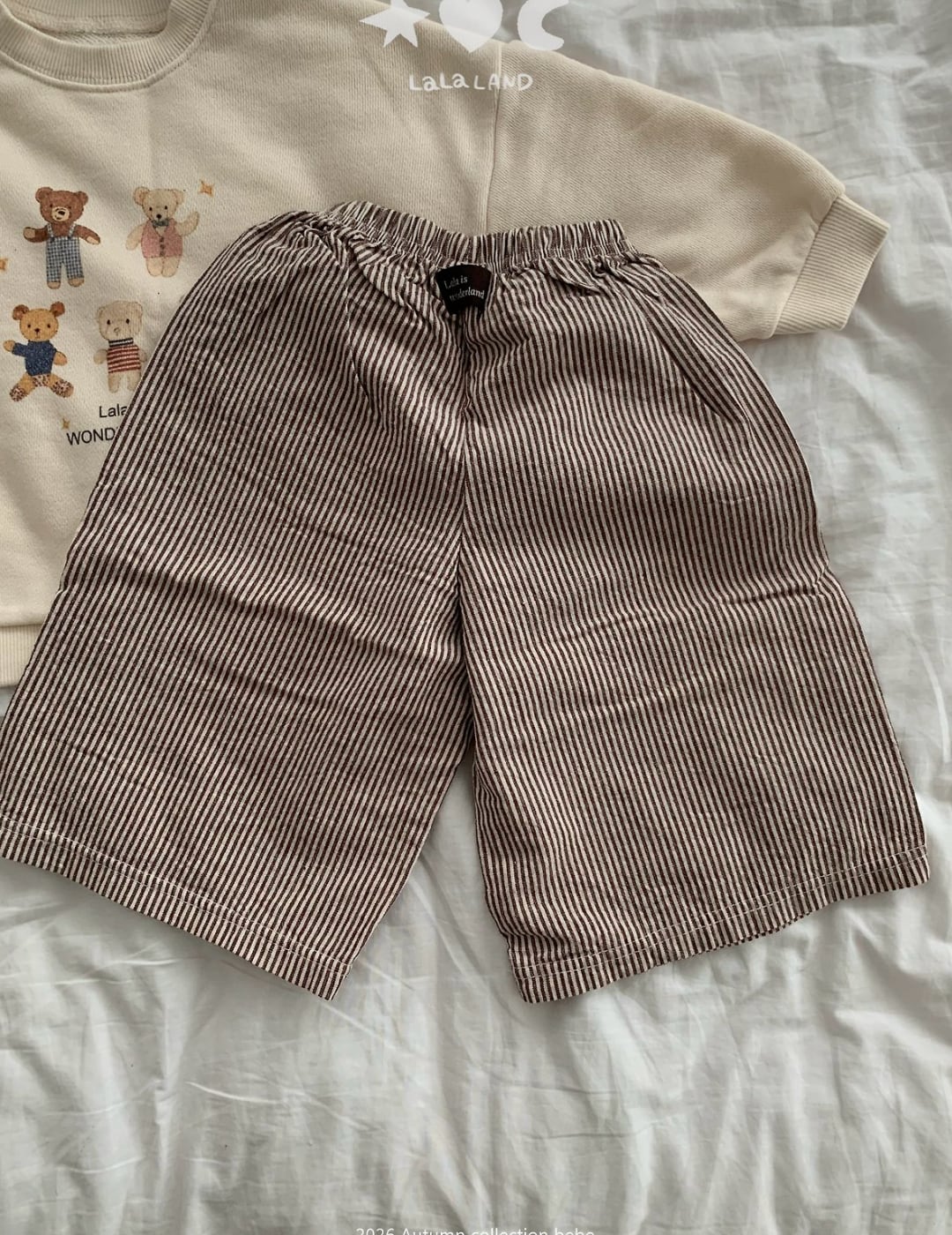 送料無料【予約】/  babyパインワイドパンツ /lalaland