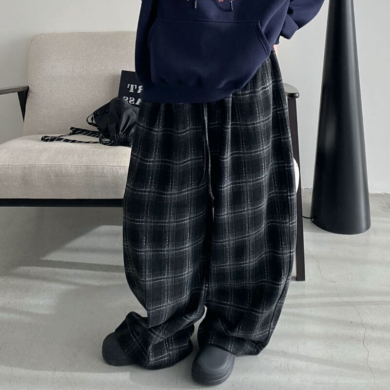 ウールプリーツバルーンシルエットロング丈ワイドパンツ 00120