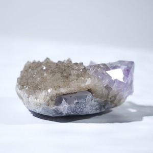 シャンファーリン産 フローライト スモーキークォーツ 共生 / 原石 標本【E_3】