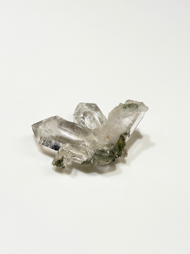 クォーツクラスター×クローライト【ML-0129】インド マニハール