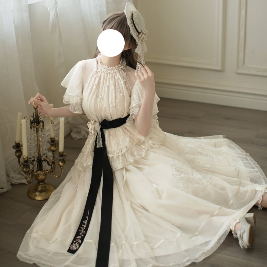 【9/12まで予約商品】 クラシカルロリィタ ファッション小物 アクセサリー ネックレス フェイクパール 月光礼賛 控えめ お茶会 女子会コーデ