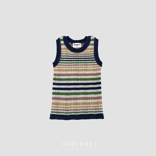 【MABLI】CARAVAN VEST - NAUTICAL STRIPE / 4Y~6Y