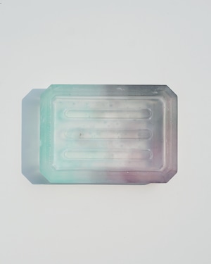 【sherbet】soap dish -purple×green×gray