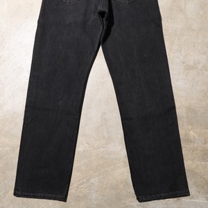 美品 34×32 USA 02年 Levi’s 501 サルファー ブラック デニム パンツ