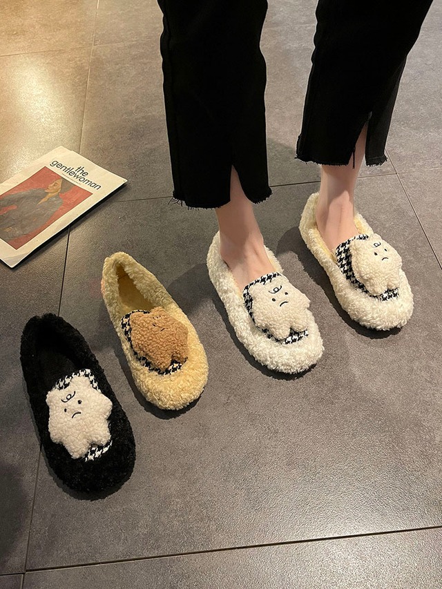 ウィンターベルベットスタンダード 靴 シューズ コットン レトロ 大人ガーリー スウィート キュート カジュアル 冬物 部族の婦人靴20301553471