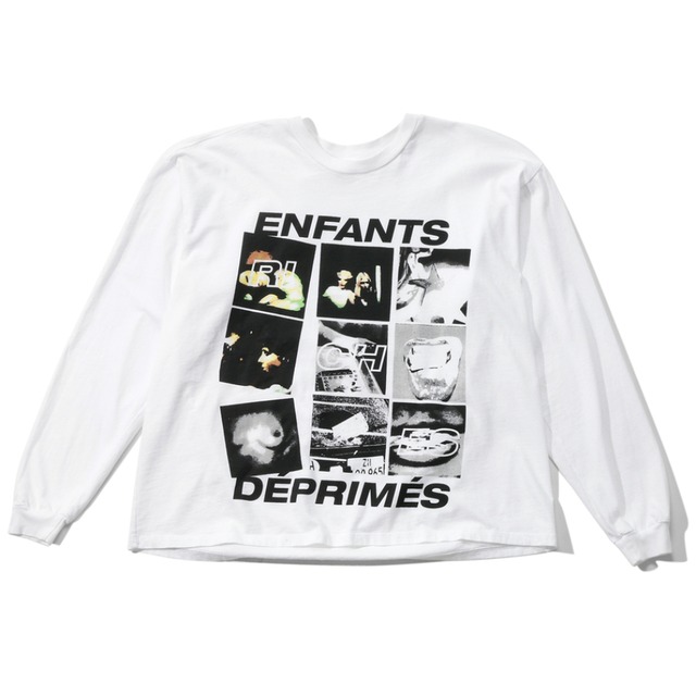 【ENFANTS RICHES DEPRIMES】Zurich Grid LS T-ShirtWHITEBLACK