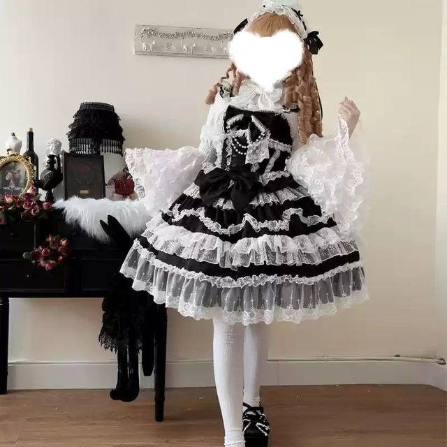 姫袖フリルロリィタジャンパースカートセット：ジャンパースカート