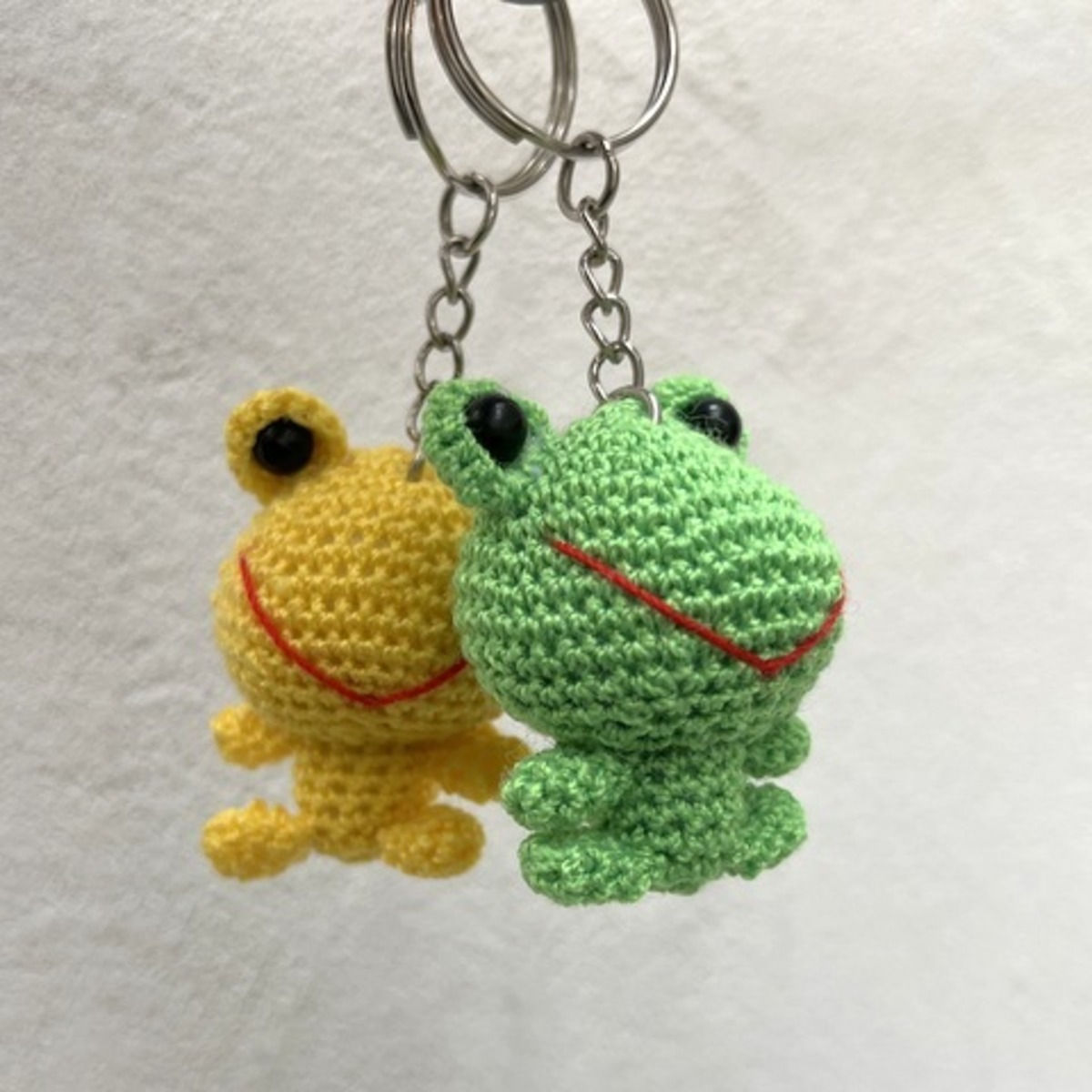 かえる 編みぐるみ ハンドメイド キーホルダー/カエル | diagrande
