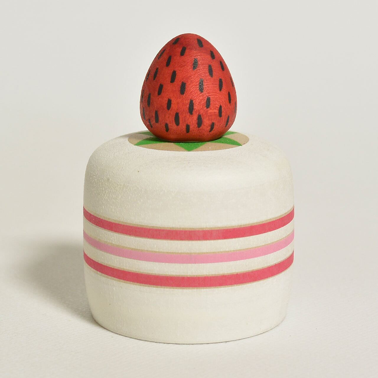 いちごケーキちゃんえじここけし 約1.5寸 約4.5cm 鈴木明 工人（作並系